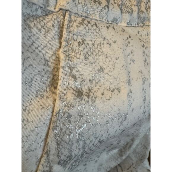 NWOT Bevy Flog Shely High Rise Drawstring Pants White Python Snake Print 27 - Picture 8 of 8